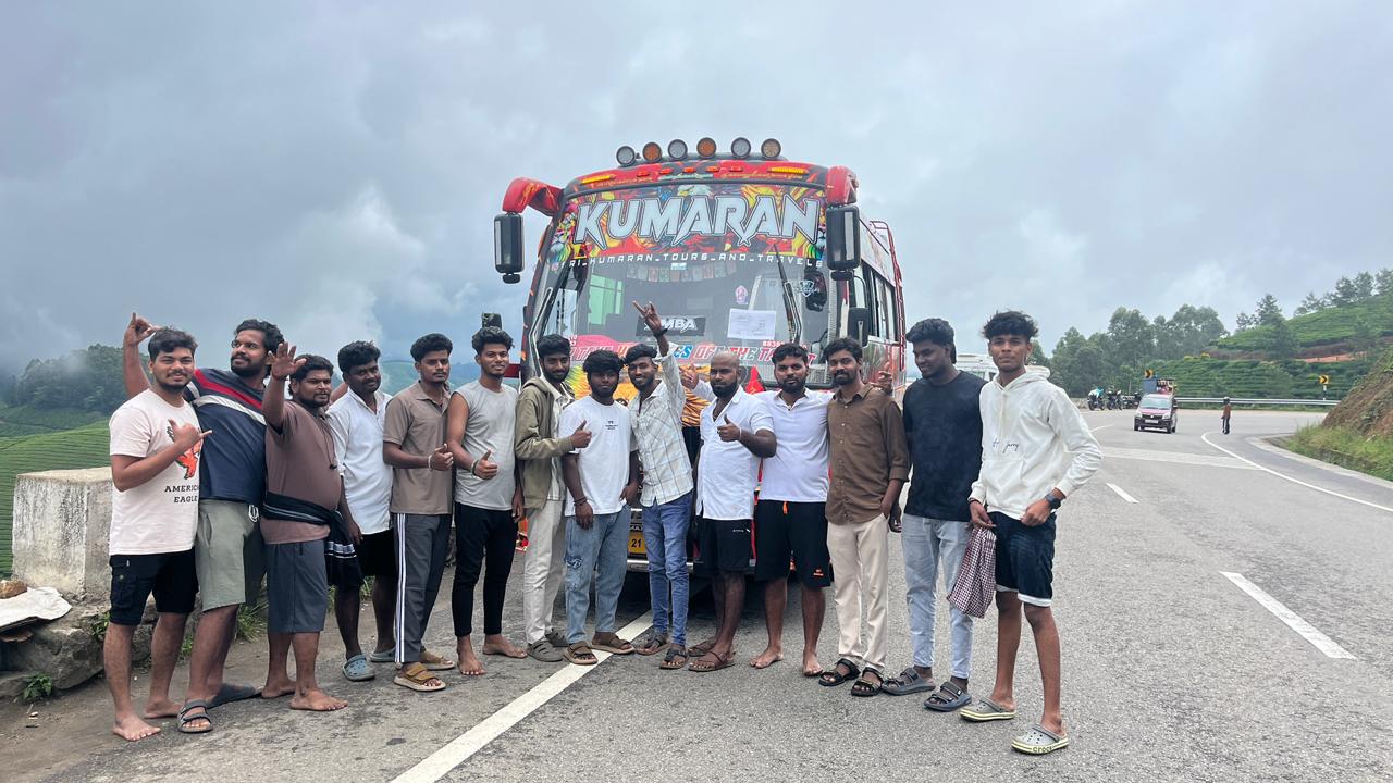 Fenix Holidays group travel memory with Kumaran bus